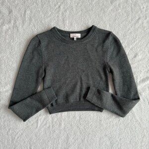 aritzia sunday best merino wool cropped sweater